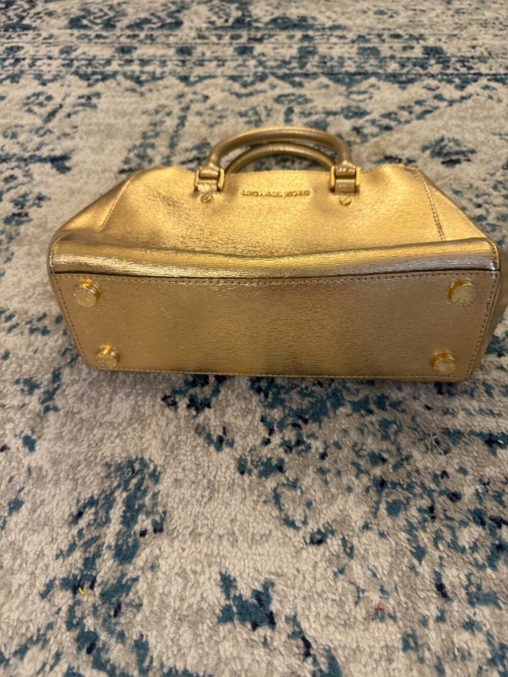 Michael Kors Gold Sutton Bag - Picture 2 of 10